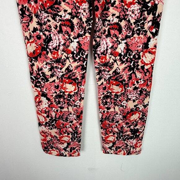 NWT Lysse High Waist Stretch Floral Print Ankle Pants Bold Garden Size XS NEW - Picture 9 of 10